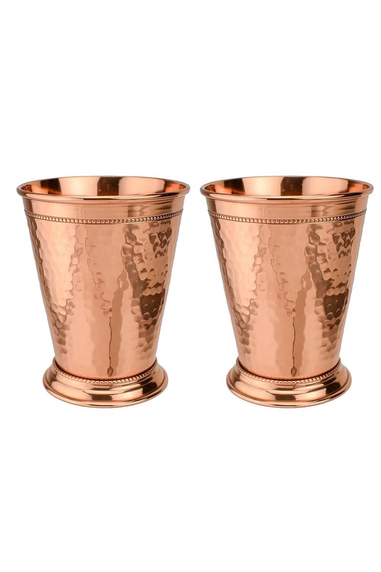 Hammered Copper 12 Ounce Mint Julep Cup - Set of 2, Main, color, Copper