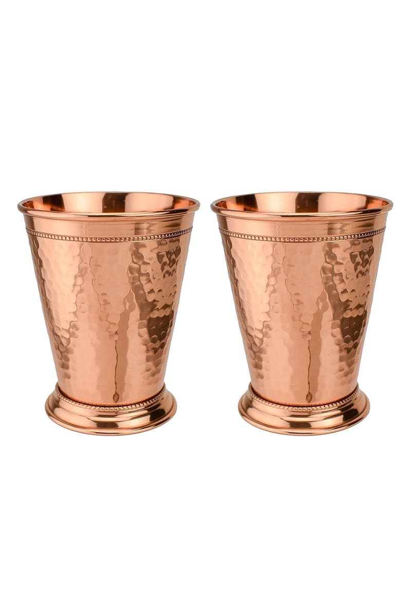 Prince of Scots Hammered Copper 12 Ounce Mint Julep Cup - Set of 2, Main, color, Copper