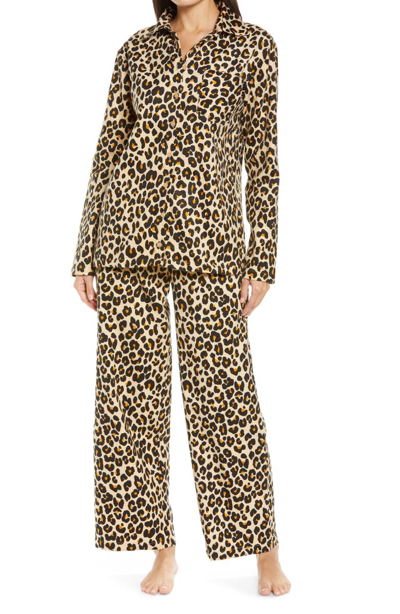 Nordstrom Family Flannel Patchwork Pajamas, Main, color,