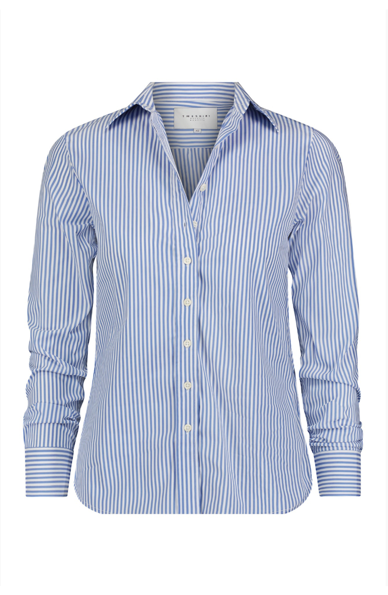 The Shirt by Rochelle Behrens The Jet Set Icon Shirt, Alternate, color, Blue/White Stripe