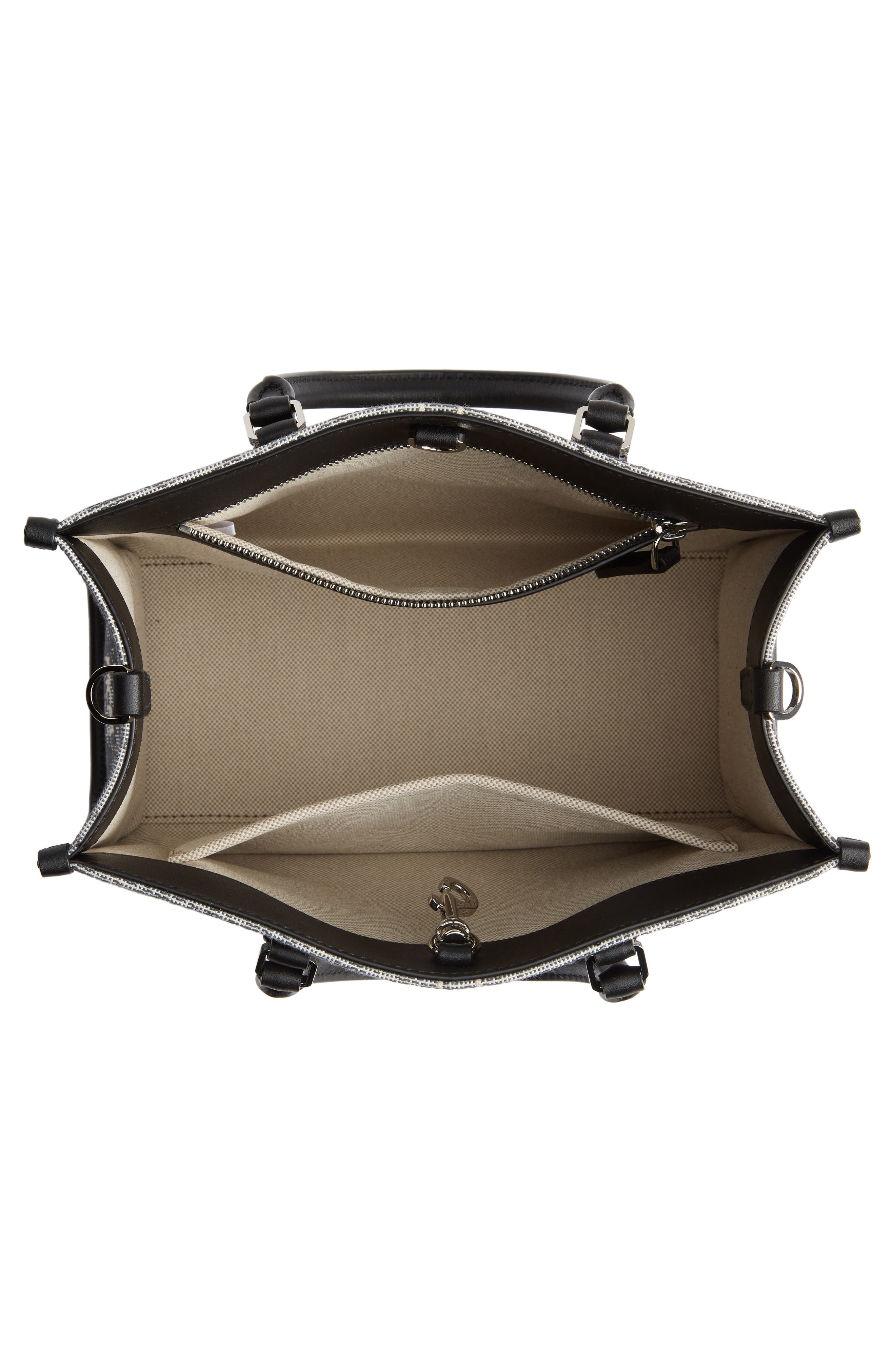 MCM Small Vintage Jacquard Tote, Alternate, color, 