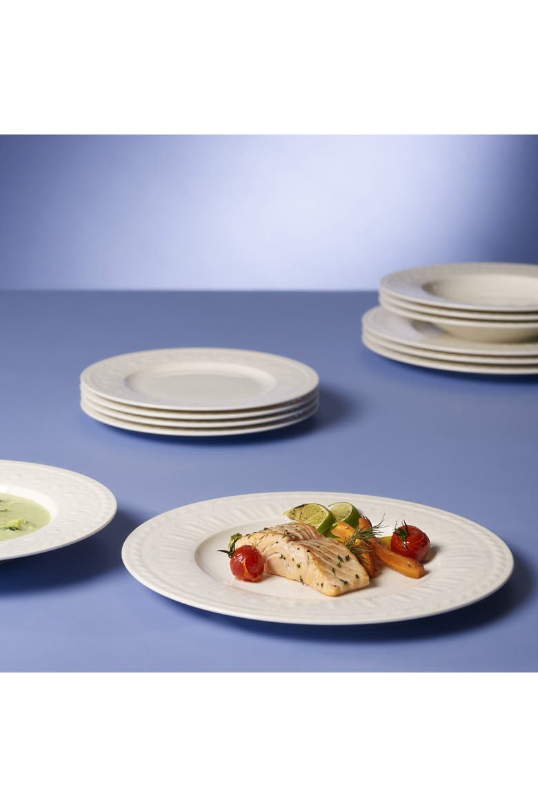 Cellini 12 Piece Dinnerware Set, Alternate, color, white