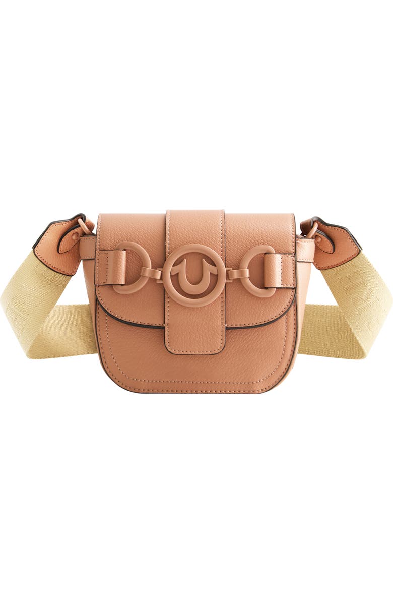 True Religion Horseshoe Flap Crossbody Bag, Main, color, Pink