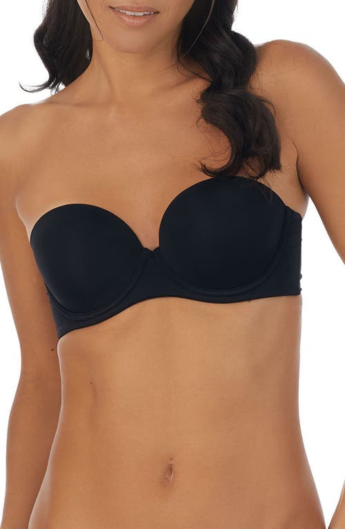 On Gossamer Sleek Micro Underwire Strapless Plunge Bra in Black at Nordstrom, Size 32D