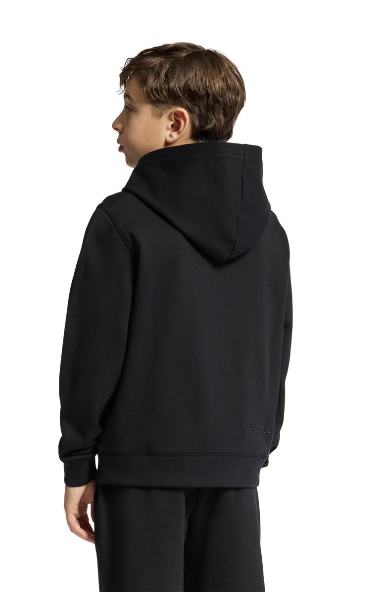 Psycho Bunny Kids' Embroidered Hoodie, Alternate, color, Black