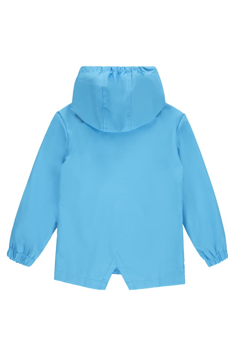 Lilo & Stitch Girls' Hooded Zip-Up Rain Jacket, Alternate, color, Stitch Cloud Blue