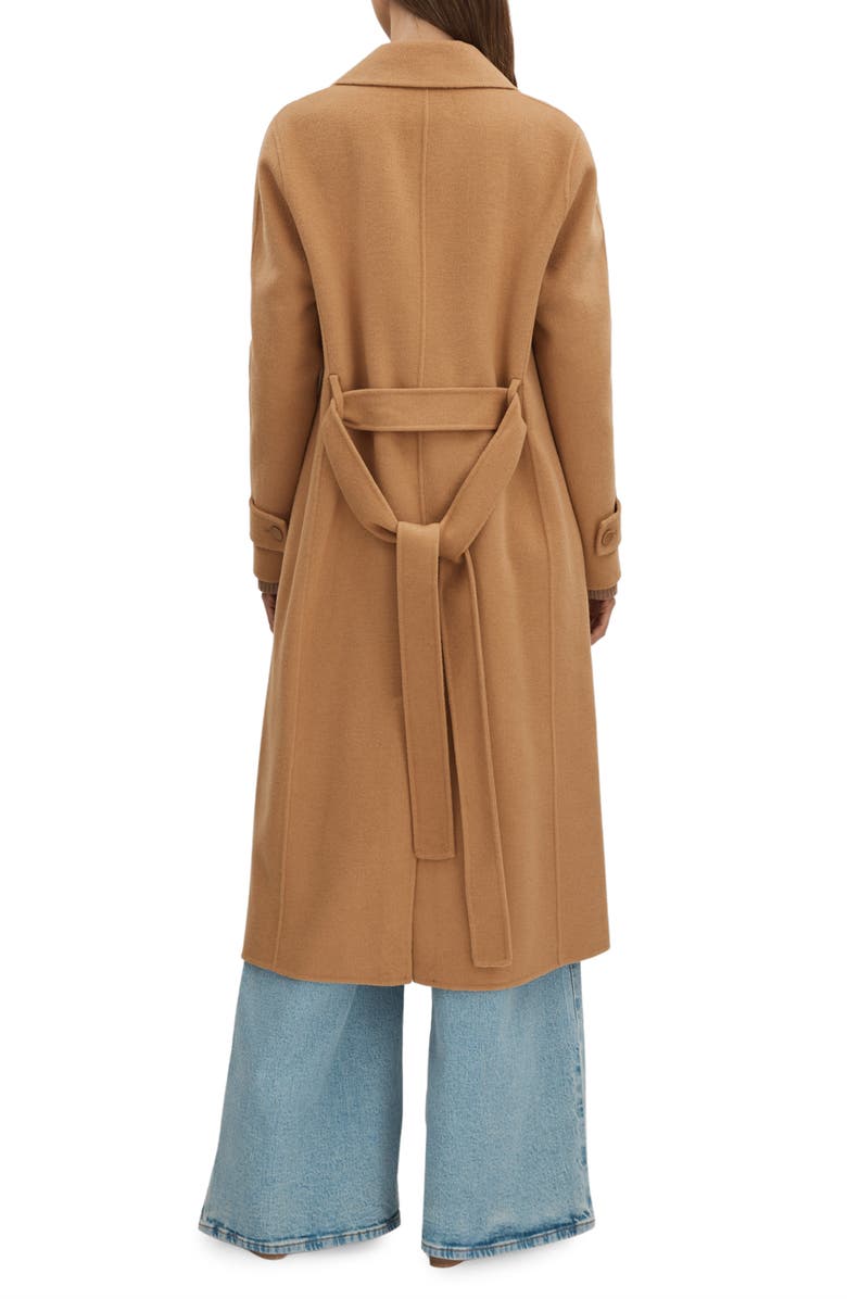 Reiss Emile Belted Wool Blend Coat, Alternate, color,