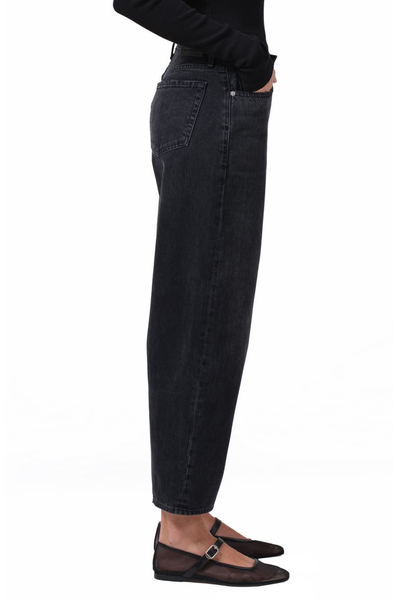 Miro High Waist Barrel Jeans, Alternate, color, DOMINO