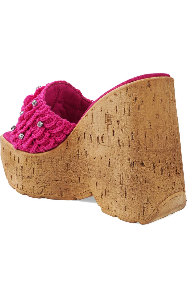 Candie's Mulani Platform Wedge Sandal, Alternate, color, Fuchsia