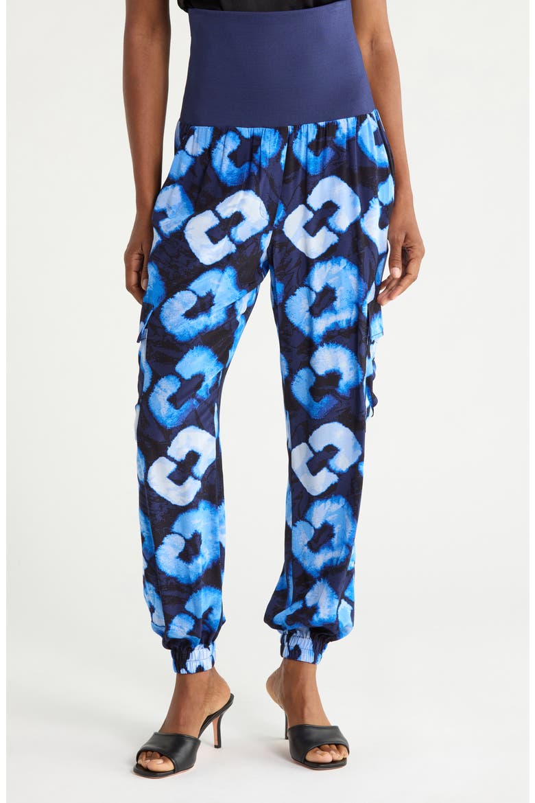 Lara Print Cargo Pants, Main, color, SHIBORI LINKS MEDIUM