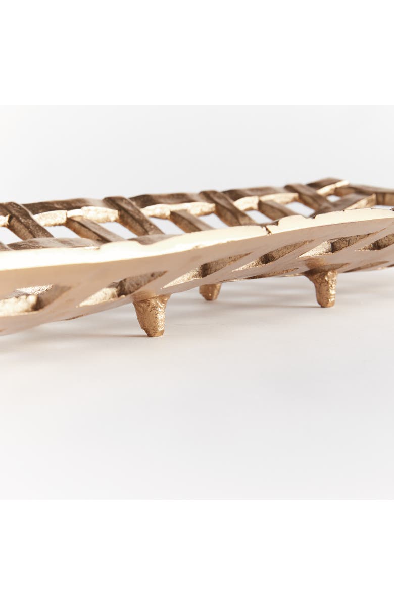 Napa Home & Garden Lopa Decorative Rectangular Tray, Alternate, color, Gold