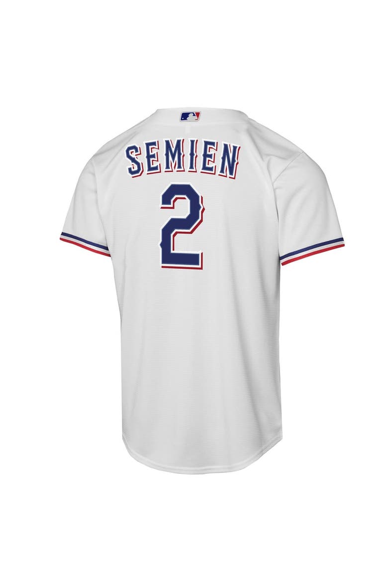 Youth Nike Marcus Semien White Texas Rangers Home Replica Player Jersey, Alternate, color, White