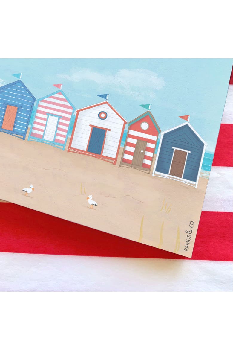 Beach Huts 6" x 6" Notepad, Alternate, color, Multi-Pack