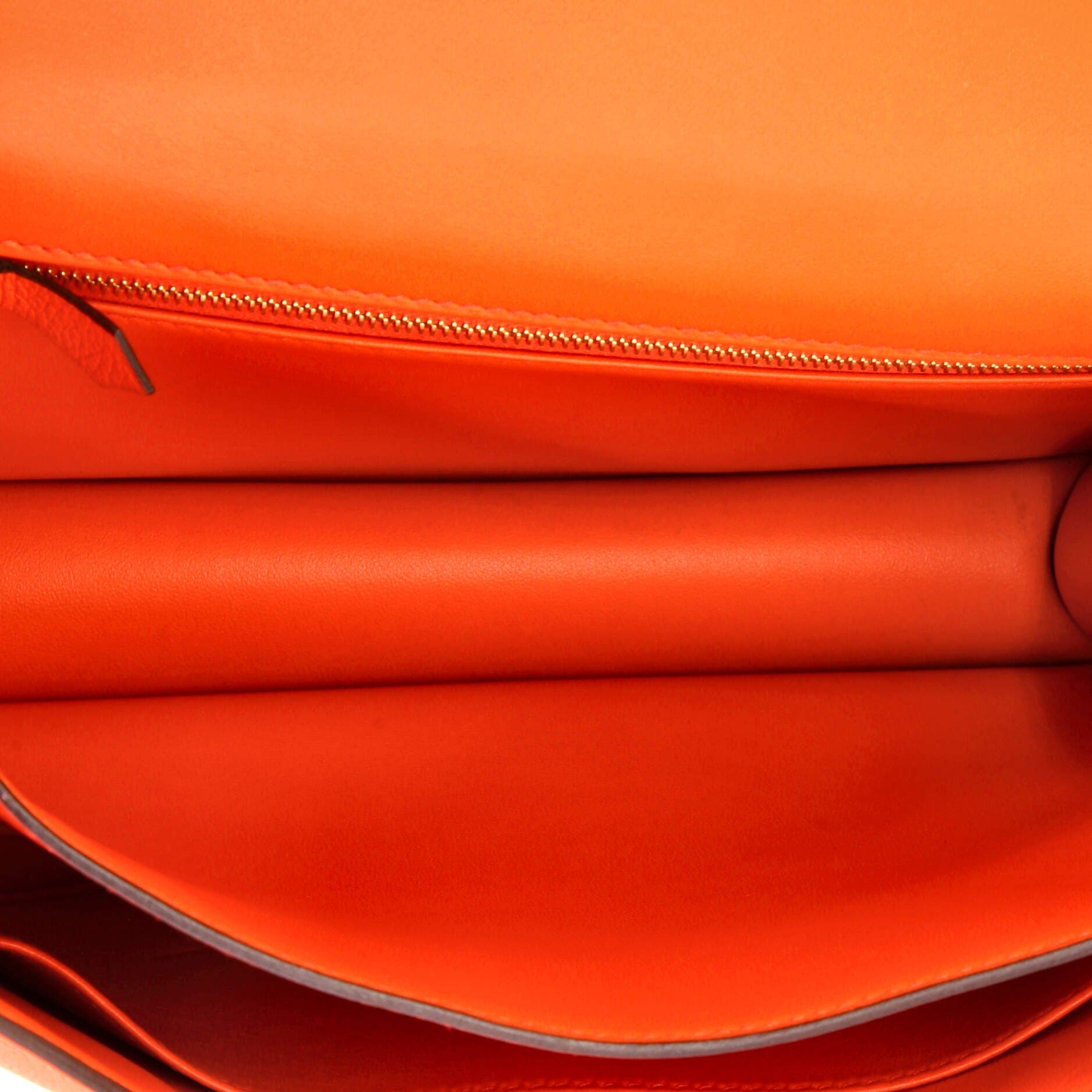 Pre-Owned Hermes Constance Bag Evercolor 24, Alternate, color, Orange Poppy