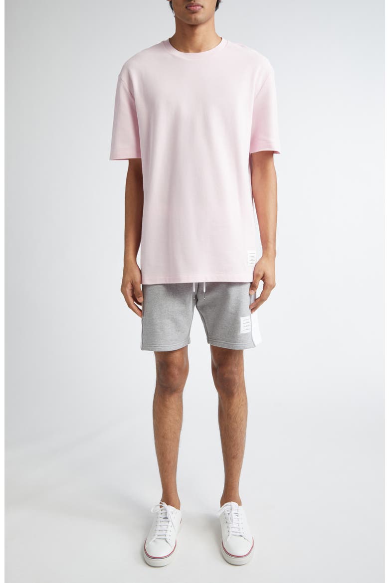 4-Bar Back Stripe Piqué T-Shirt, Alternate, color, 680 LT PINK