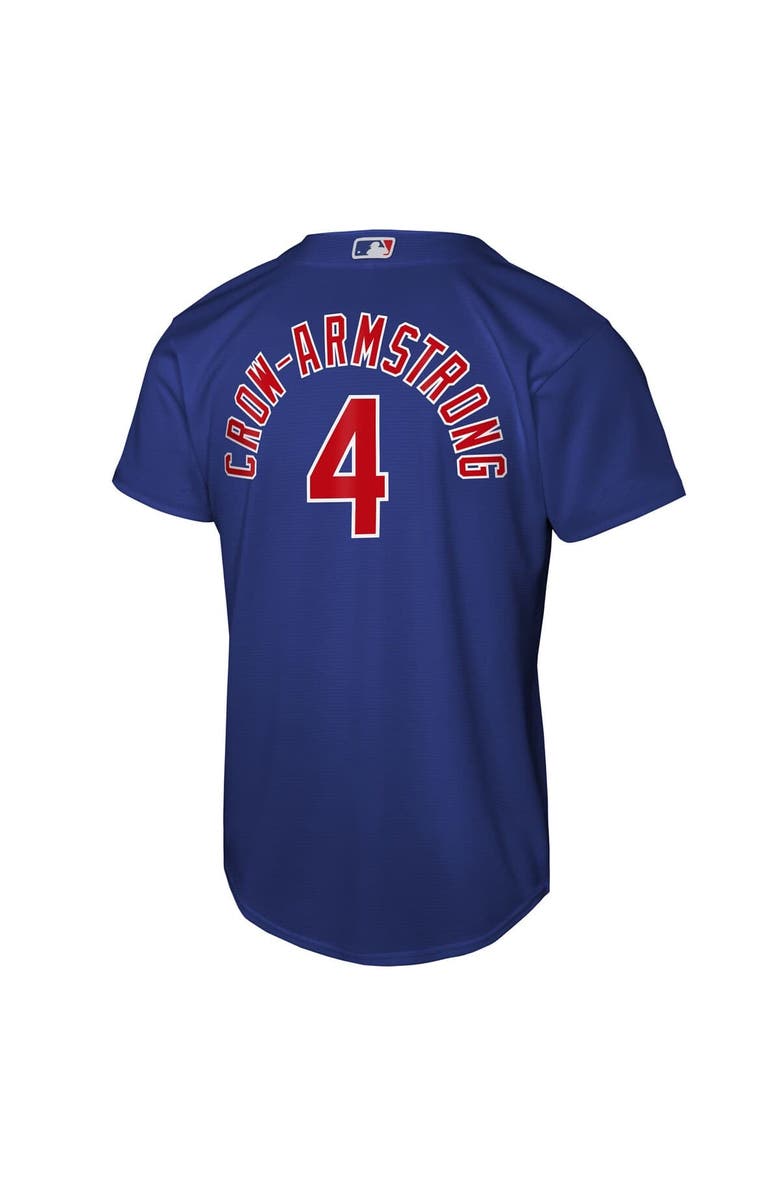 Nike Youth Nike Pete Crow-Armstrong Rush Blue Chicago Cubs Alternate Replica Jersey, Alternate, color, Rush Blue