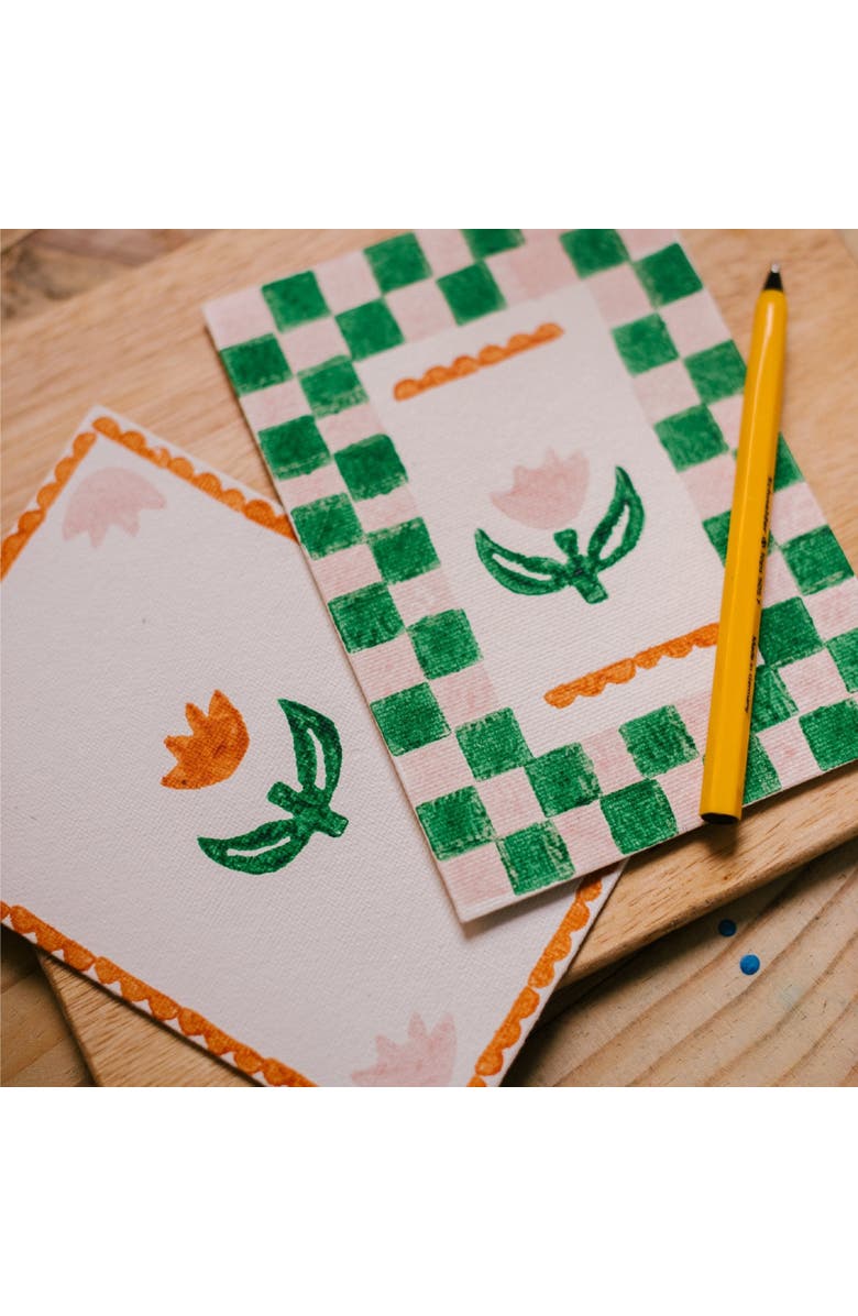 JOYN Block Printing Kit - Tulip Print Stationery Set, Alternate, color, Tulip Print