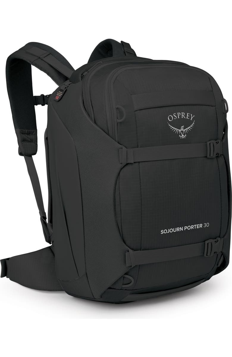 Osprey Sojourn Porter 30-Liter Recycled Nylon Travel Pack, Alternate, color, Black