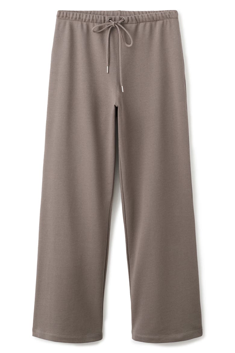Drawstring Waist Cotton Sweatpants, Alternate, color, GREY