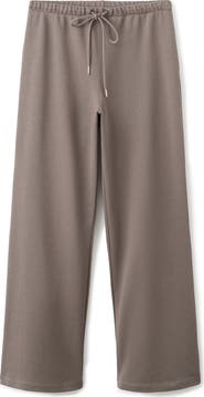 MANGO Drawstring Waist Cotton Sweatpants