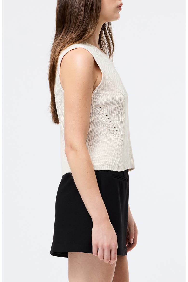 Mozart Crop Sweater Vest, Alternate, color, LIGHT OATMEAL
