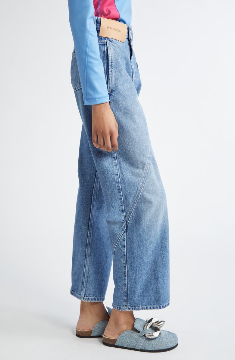 JW Anderson Twisted Workwear Jeans, Alternate, color, Light Blue