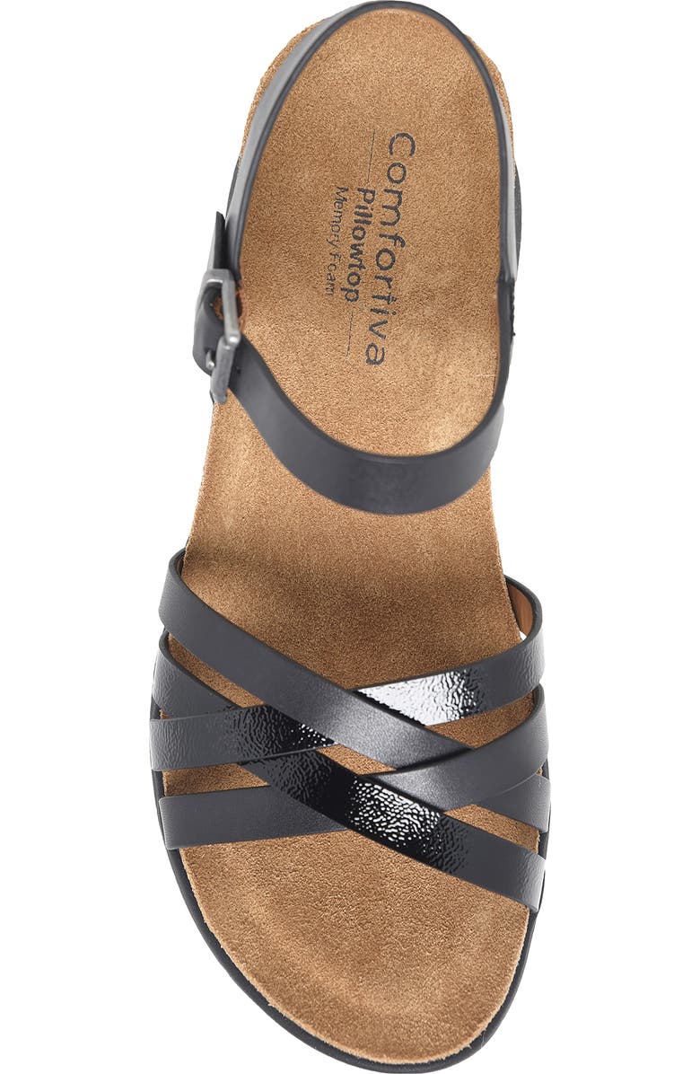 Comfortiva Salvina Wedge Sandal, Alternate, color,
