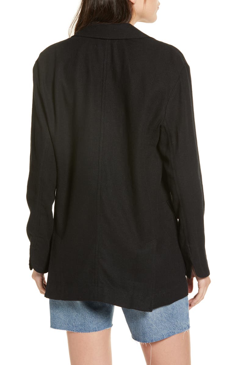 Madewell Larsen Breezewoven Linen Blend Blazer, Alternate, color, 