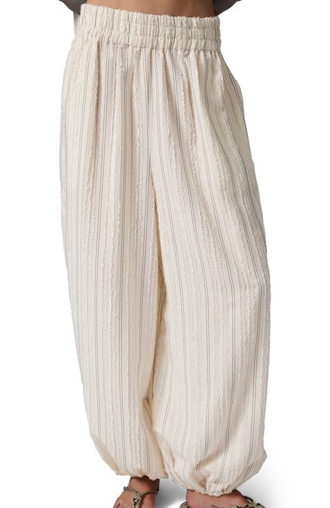 Harsha Raw Stripe Balloon Pants
