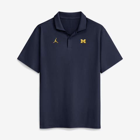 Men's Jordan Brand Navy Michigan Wolverines Primetime Victory Plus Dri-FIT Polo
