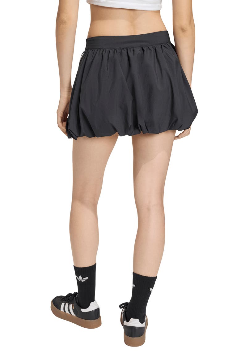 3-Stripes Balloon Skirt, Alternate, color, BLACK
