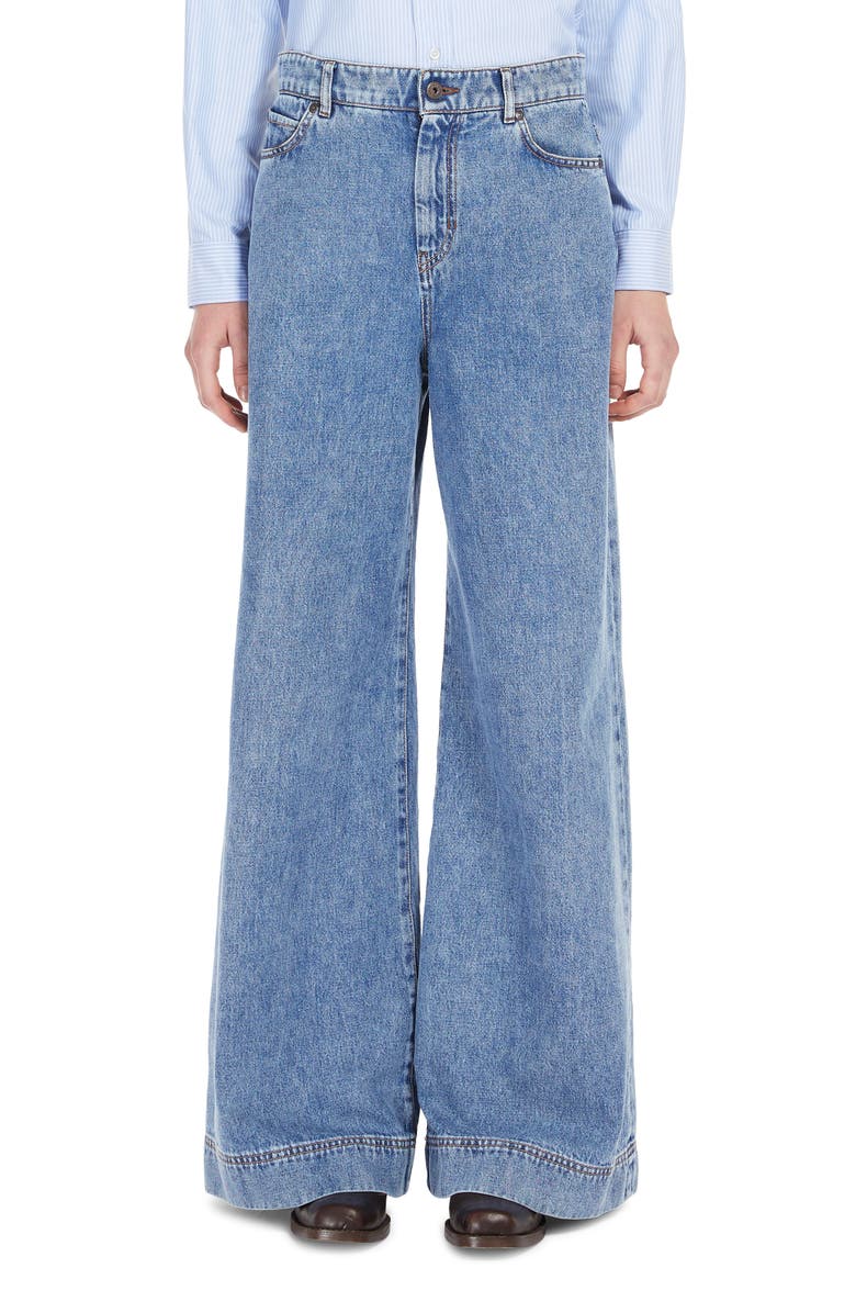 Weekend Max Mara Vega Wide Leg Jeans, Main, color, 
