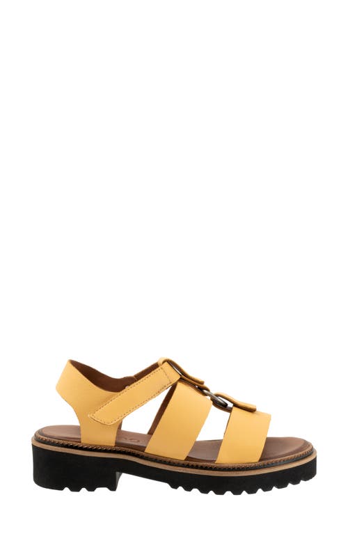 Bueno Athena Strappy Sandal In Mustard
