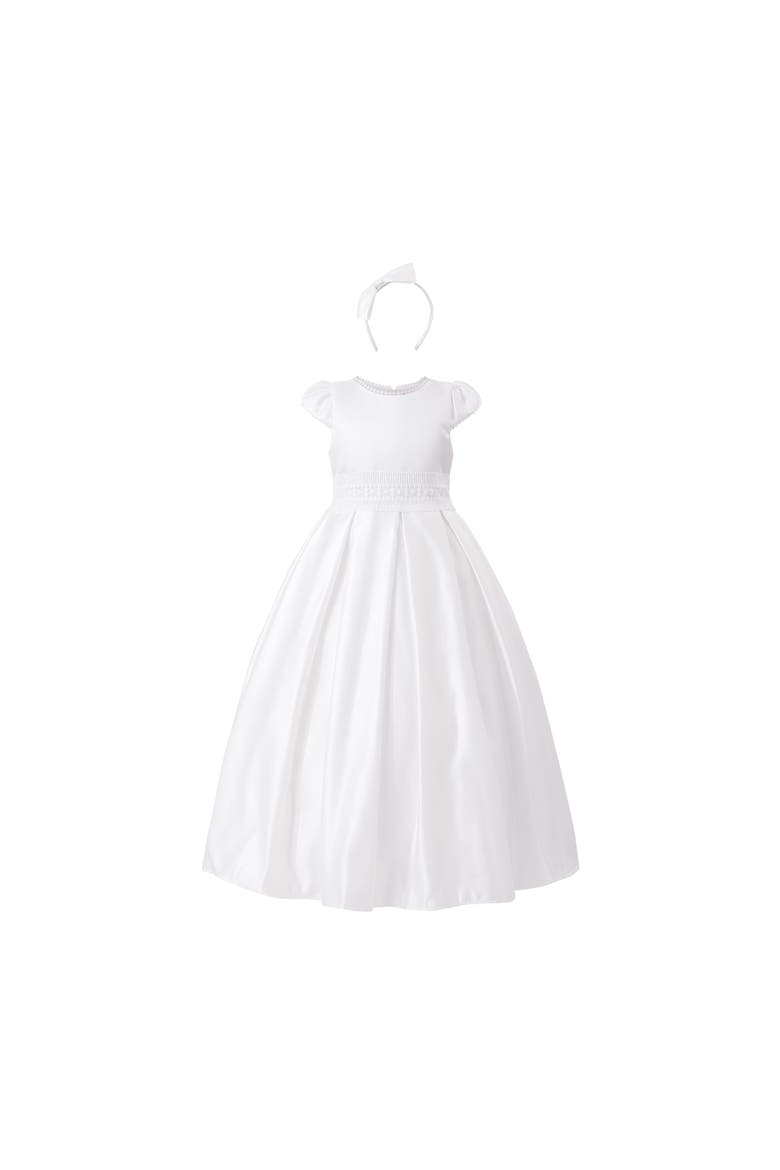 Dalmira Puff Sleeve Formal Dress, Alternate, color, White
