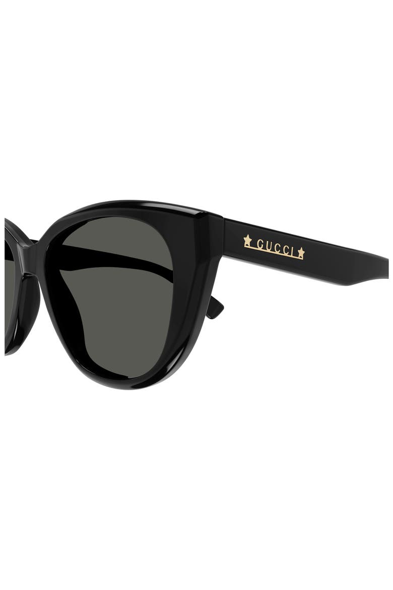 54mm Cat Eye Sunglasses, Alternate, color, BLACK/ SMOKE GREY