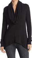 GO COUTURE Cowl Neck Long Sleeve Sweater