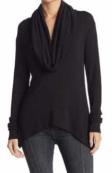 GO COUTURE Cowl Neck Long Sleeve Sweater