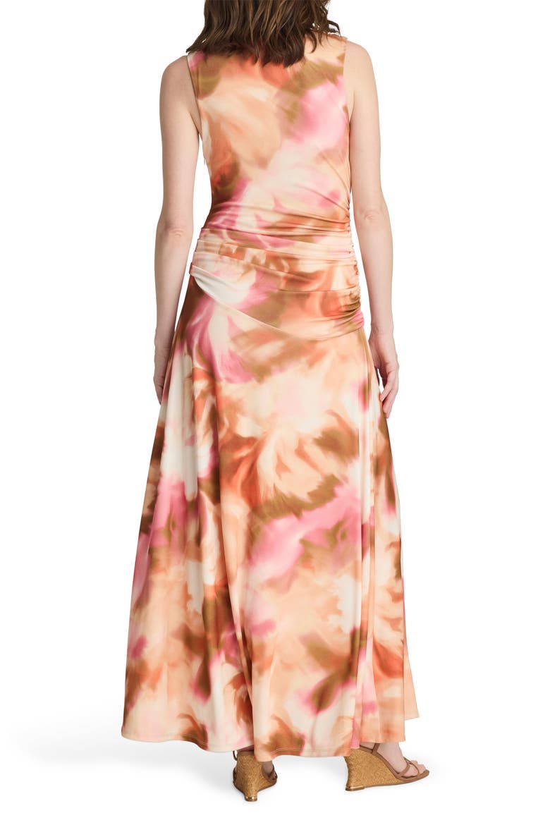 Asymmetrical Maxi Dress, Alternate, color, TANGO MULTI