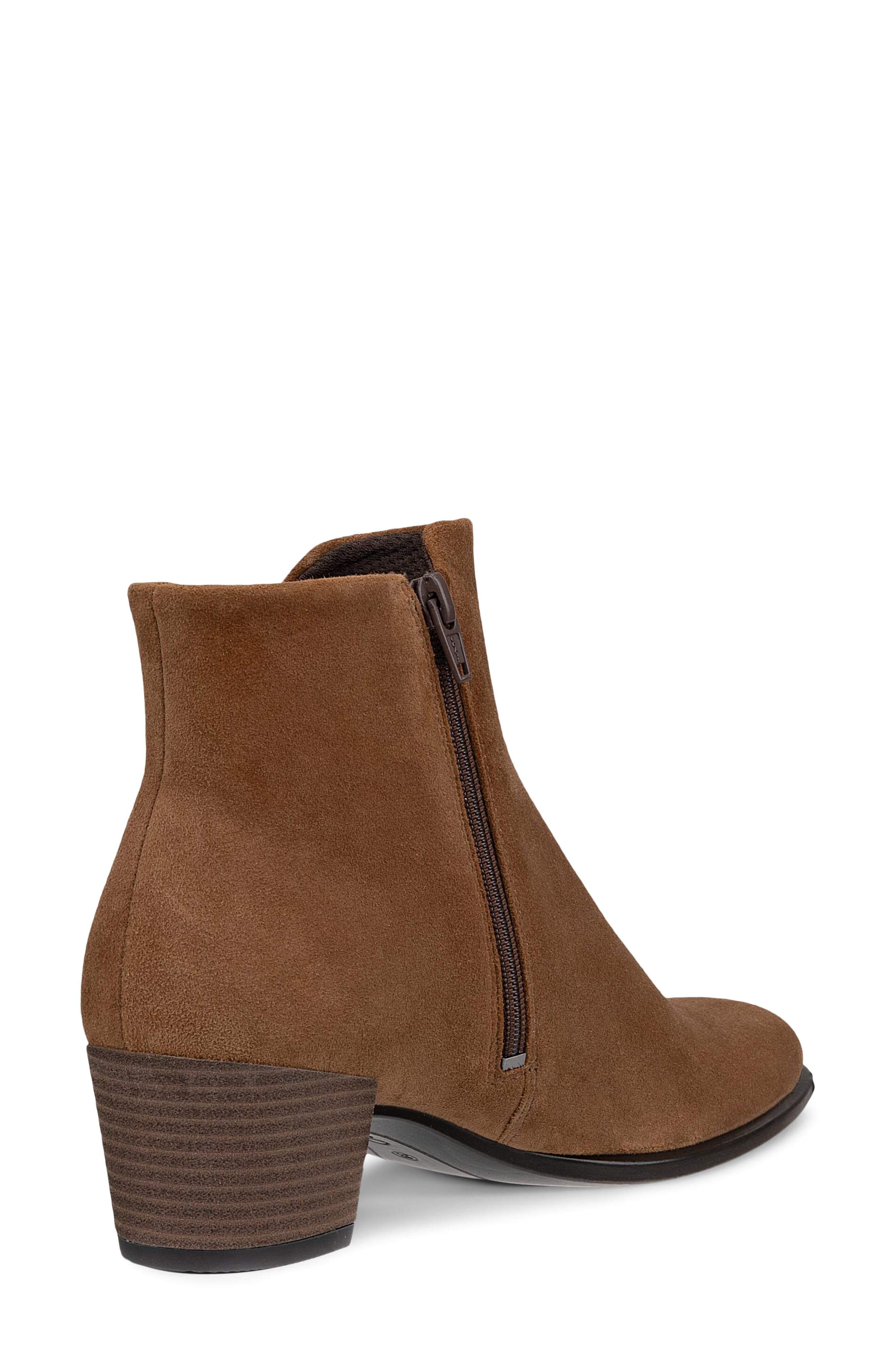ECCO Shape Stack Heel Bootie, Alternate, color, Camel