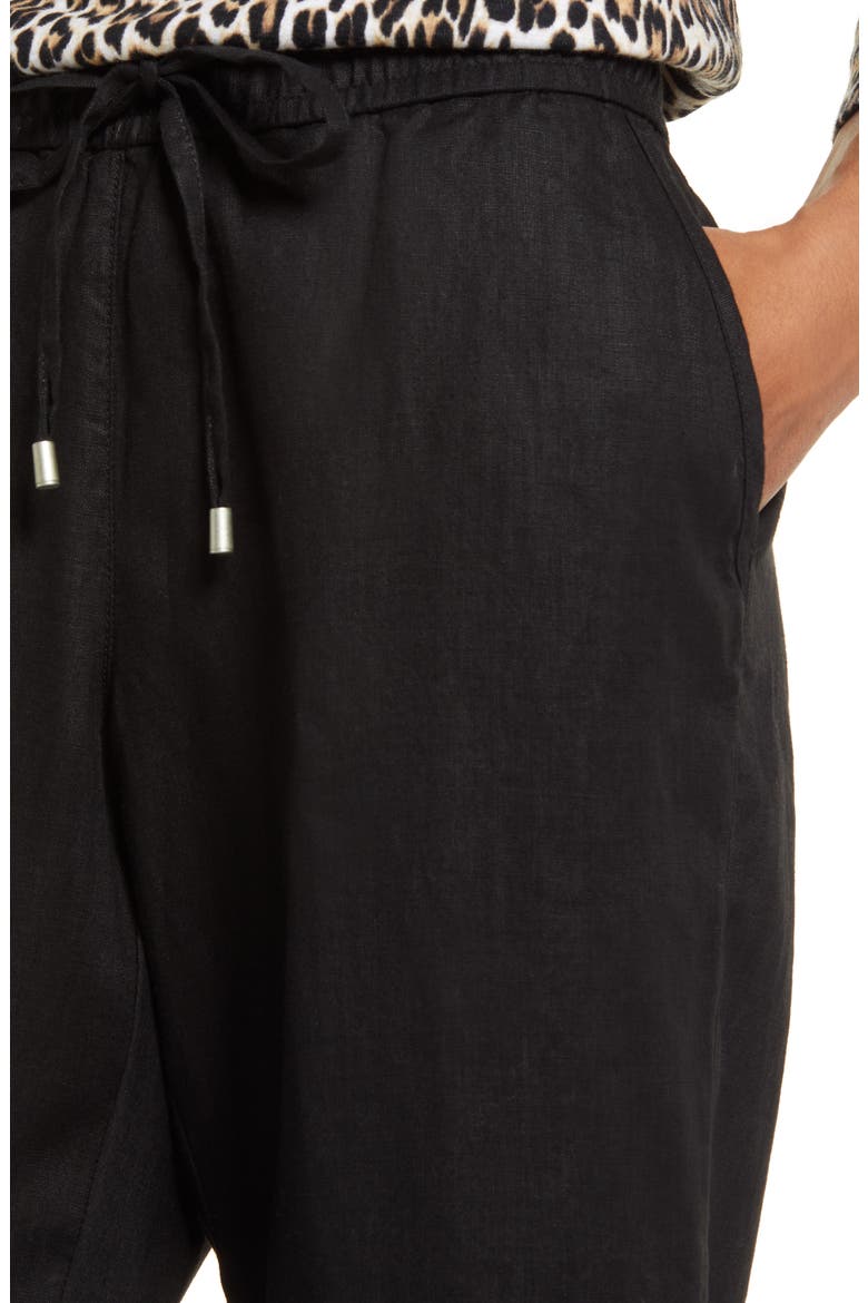 Two Palms Easy Linen Pants, Alternate, color, BLACK
