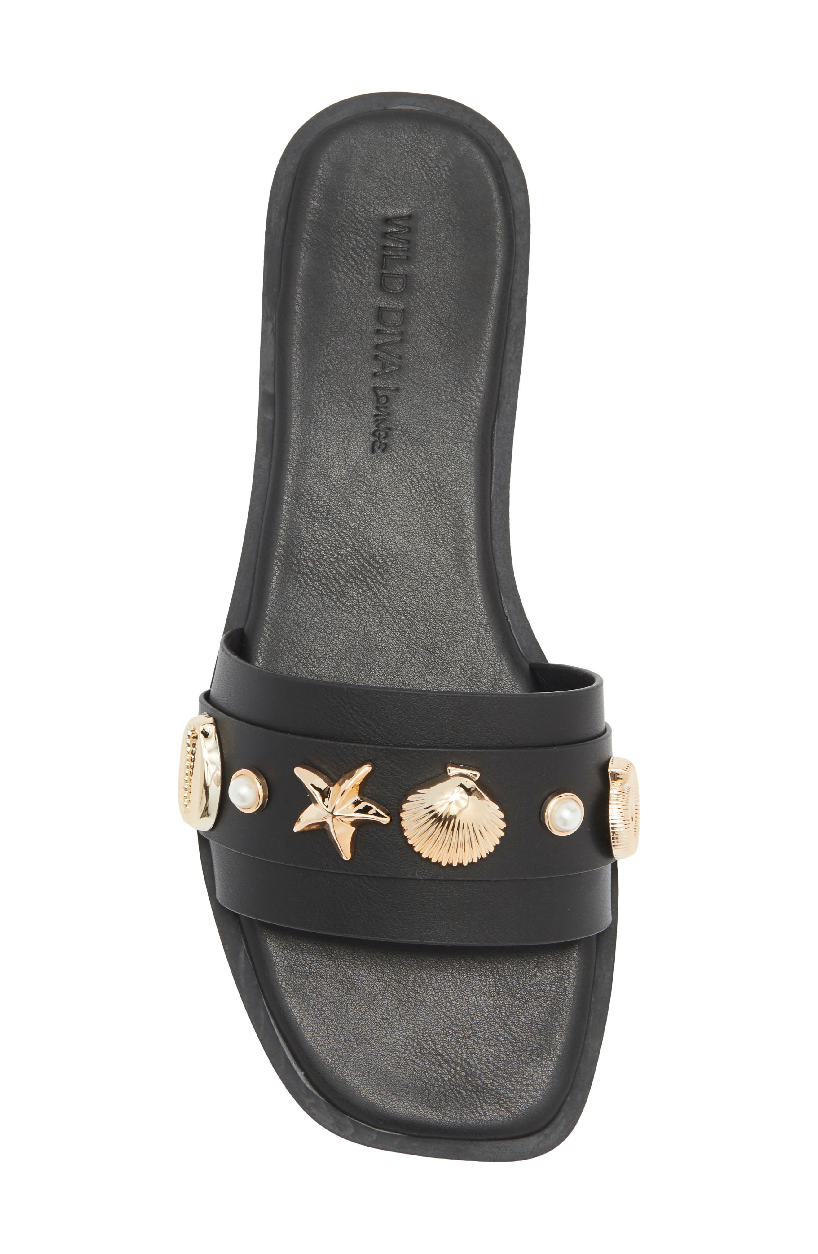 Belize Slide Sandal, Alternate, color, BLACK