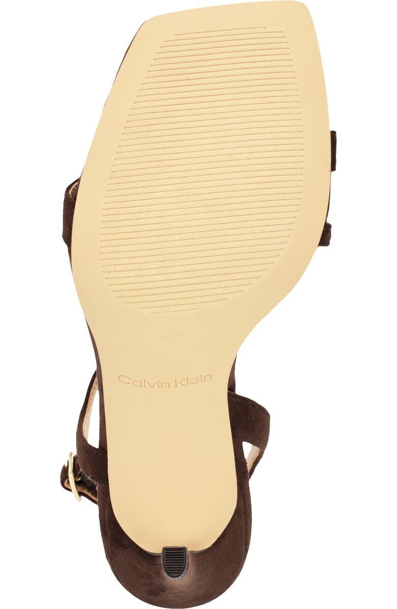 Calvin Klein Tansley Slingback Sandal, Alternate, color, Dark Brown