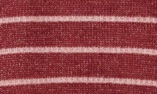 By Design Adelaide Stripe Crewneck Sweater In Red