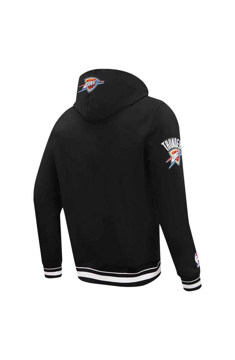 PRO STANDARD Men's Pro Standard Black Oklahoma City Thunder Script Tail Pullover Hoodie, Alternate, color, 