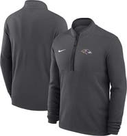 Nike Men's Nike Anthracite Baltimore Ravens Lightweight Victory Dri-FIT Half-Zip Pullover