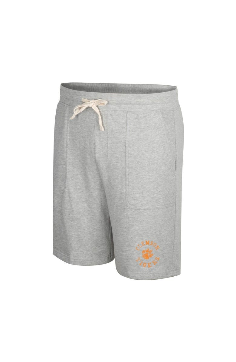 COLOSSEUM Men's Colosseum Heather Gray Clemson Tigers Love To Hear This Terry Shorts, Alternate, color, Heather Gray