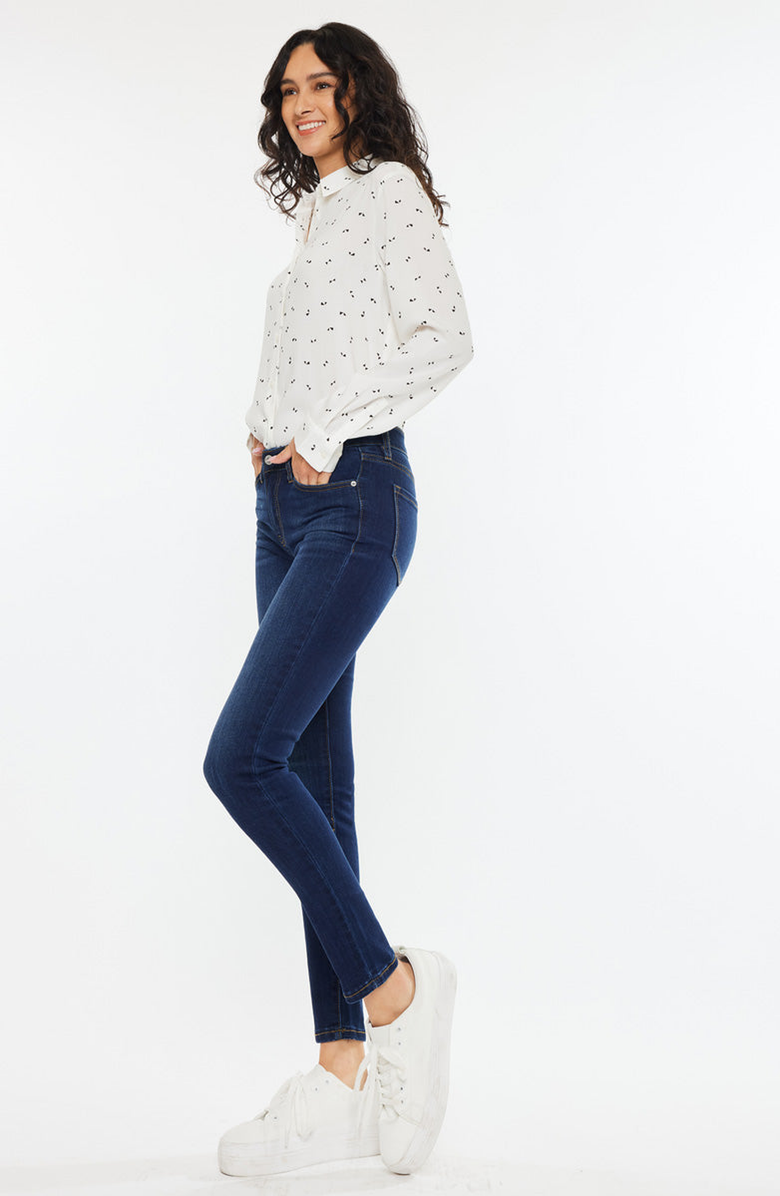 KanCan Madison Essentials Mid Rise Super Skinny, Alternate, color, Super Dark Wash