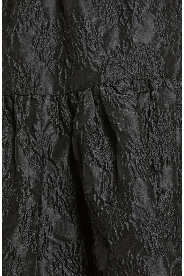 Demi Floral Jacquard Skirt, Alternate, color, BLACK