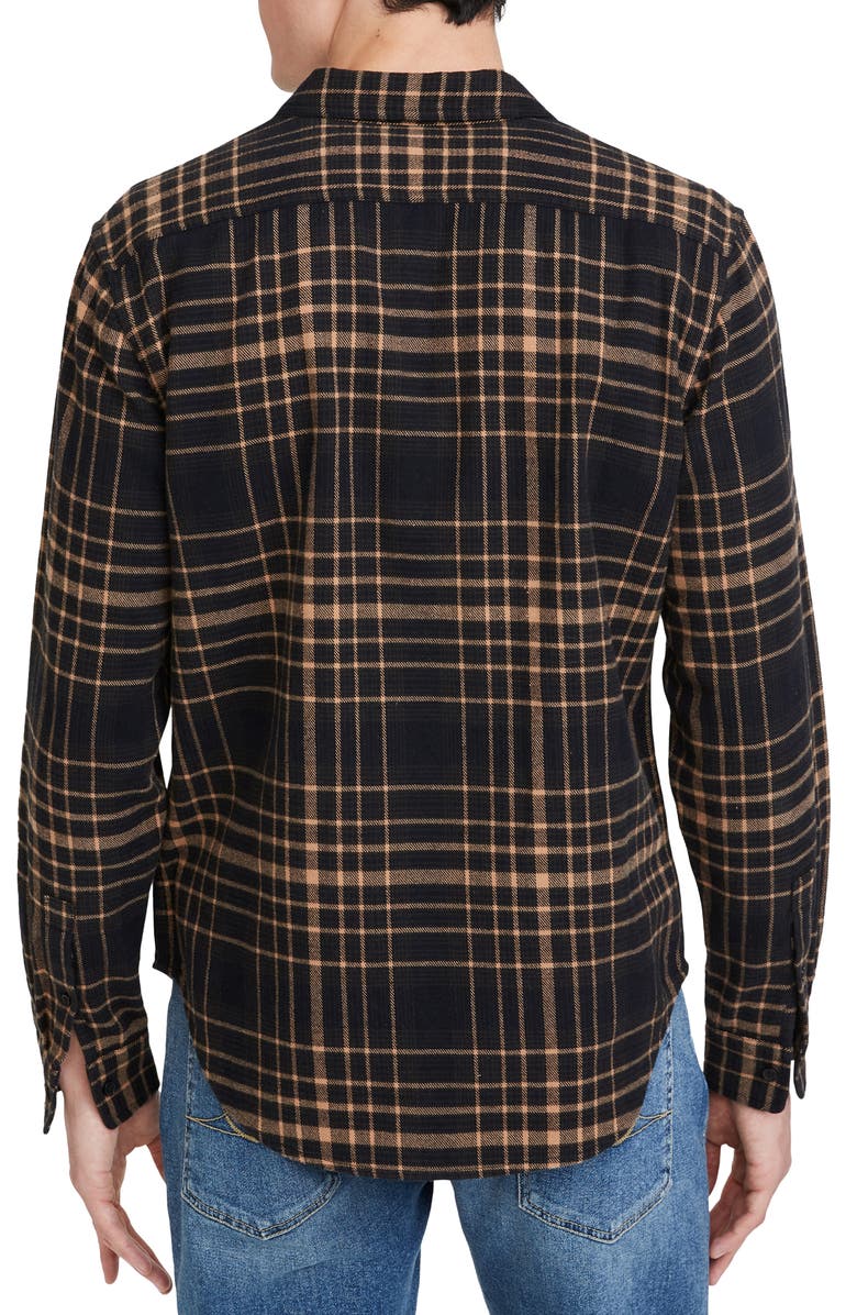 7 For All Mankind Double Pocket Plaid Cotton Button-Up Shirt, Alternate, color,