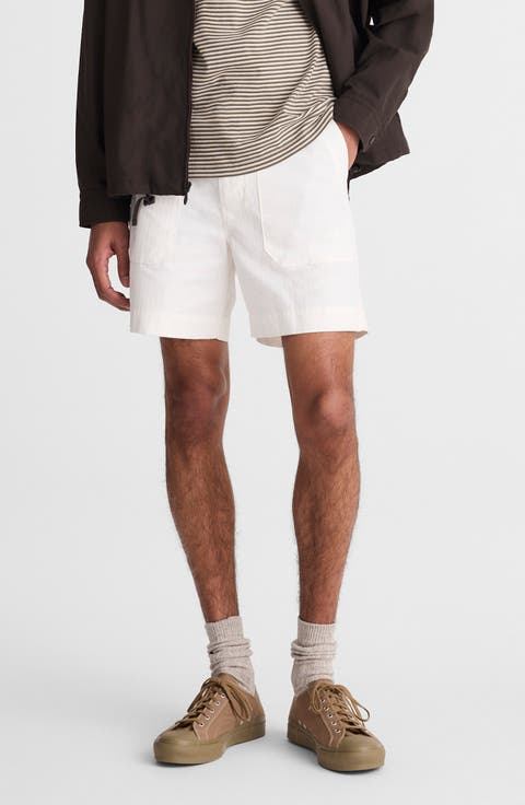 Herringbone Twill Fatigue Shorts